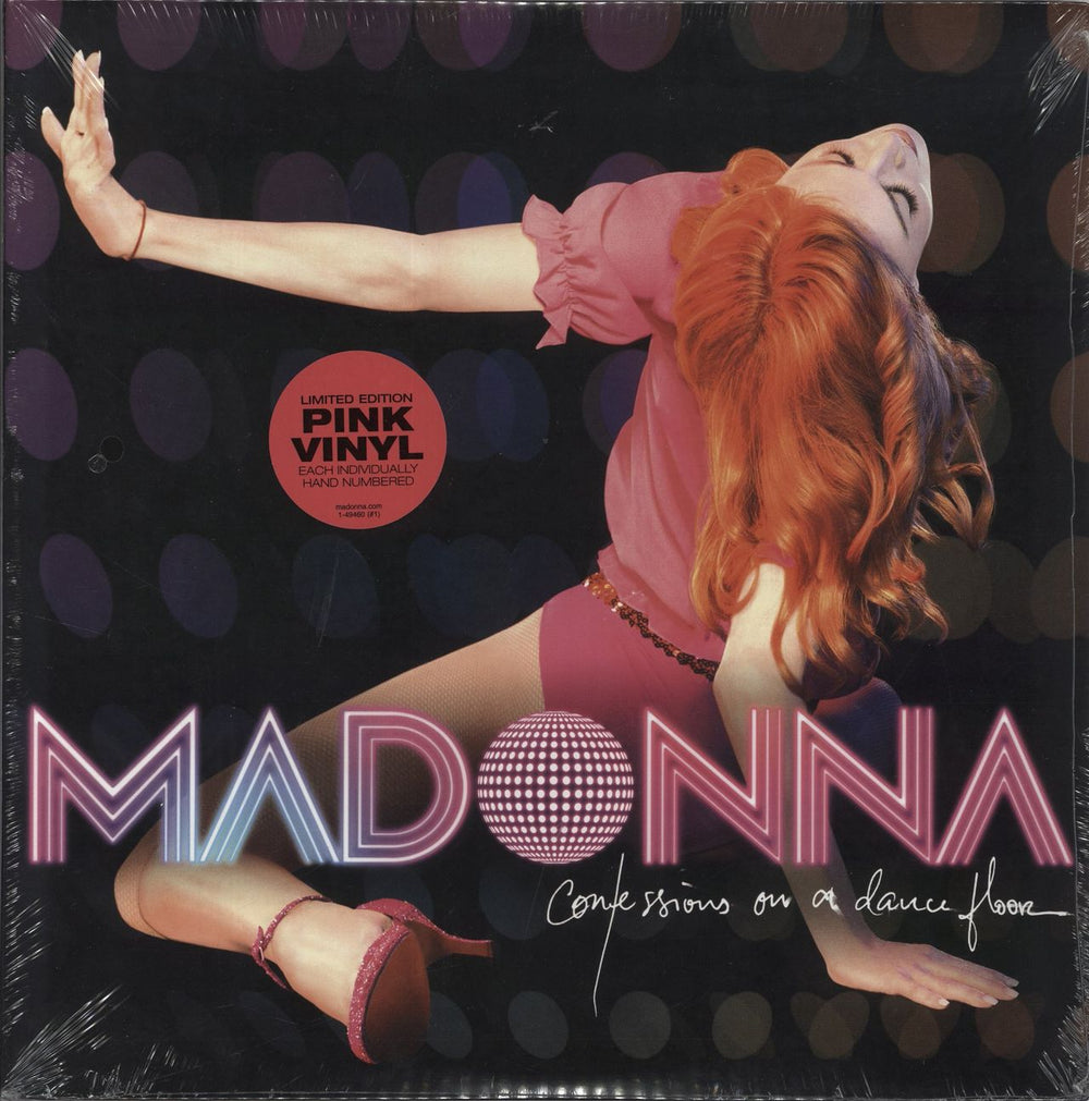 Madonna Confessions On A Dance Floor - Pink Vinyl - Numbered & Sealed US 2-LP vinyl record set (Double LP Album) 49460-1