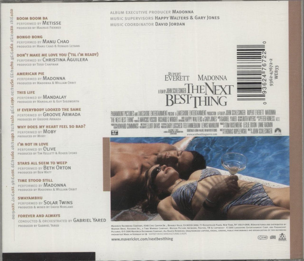 Madonna The Next Best Thing German CD album (CDLP) 093624767220