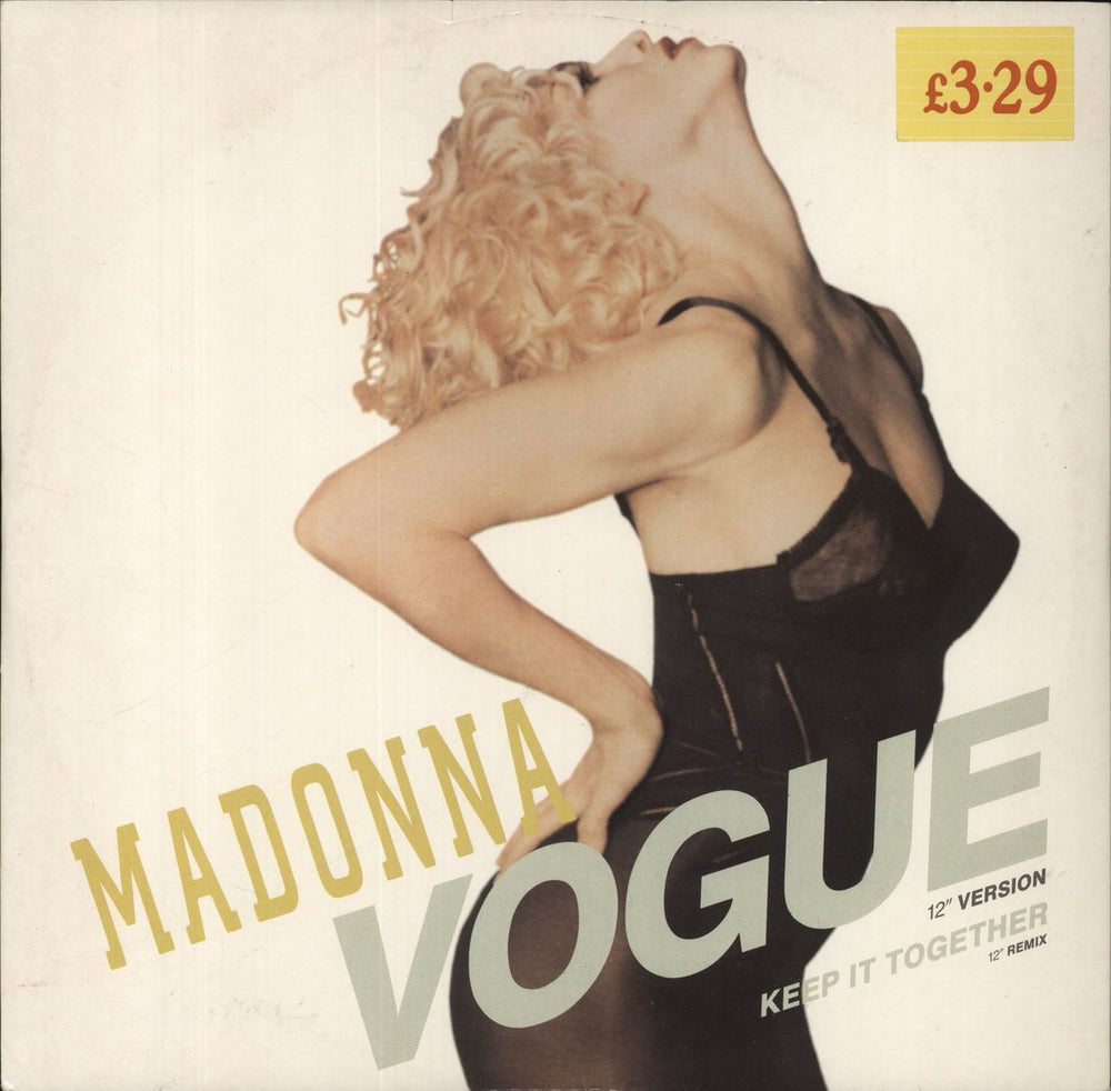 Madonna Vogue UK 12" vinyl single (12 inch record / Maxi-single) W9851T