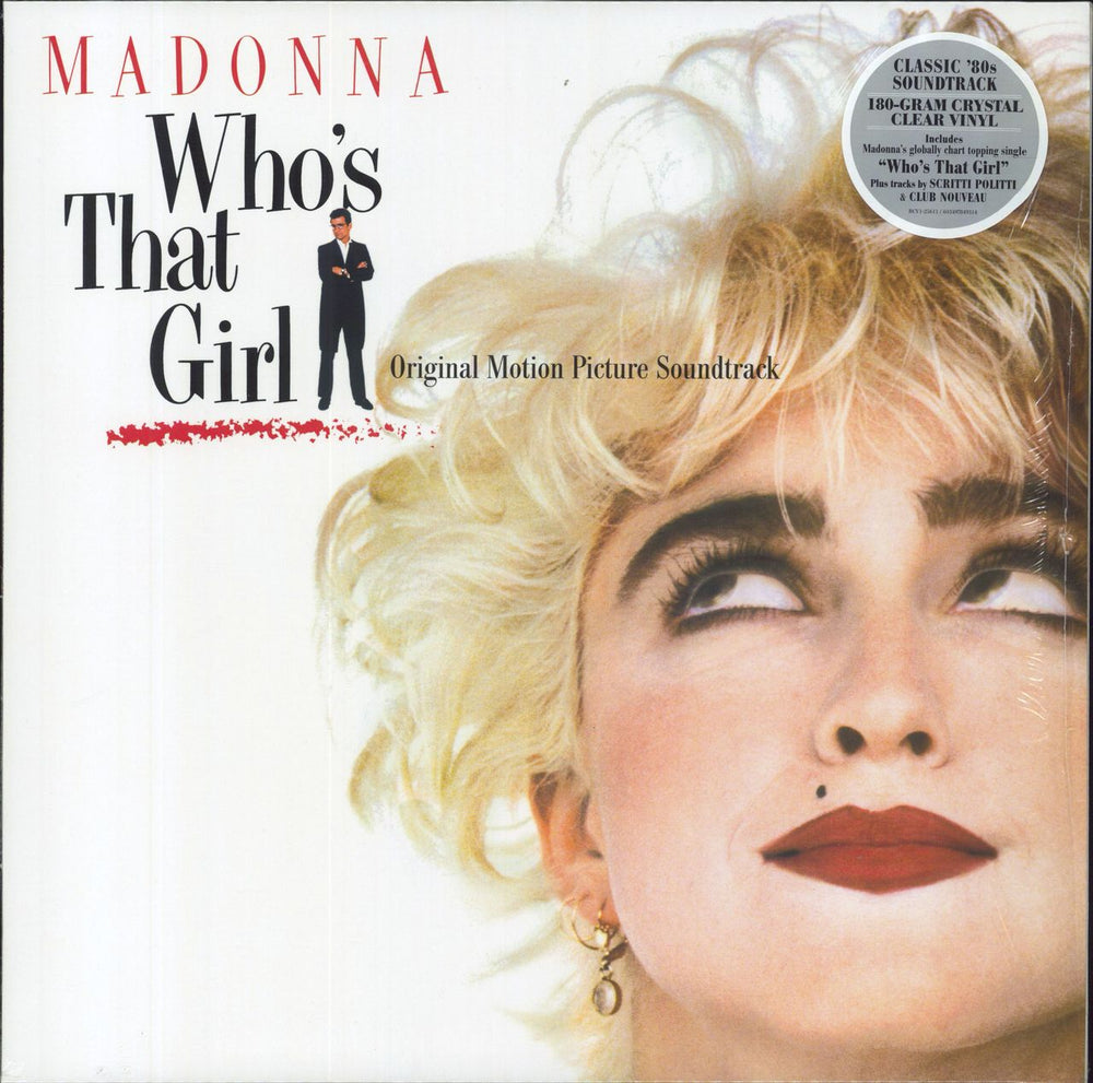 Madonna Who's That Girl - 180gm Clear Vinyl - Open Shrink UK vinyl LP album (LP record) 603497849314