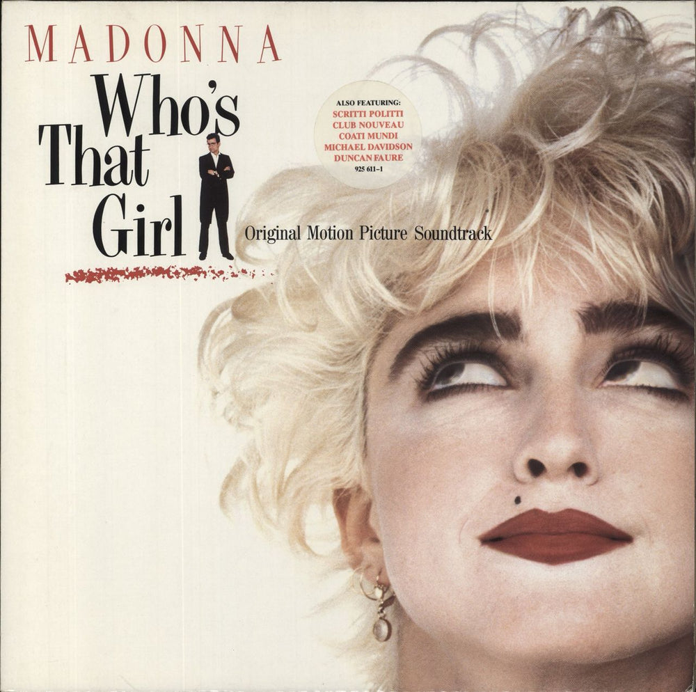 Madonna Who's That Girl - Stickered German vinyl LP album (LP record) WX102