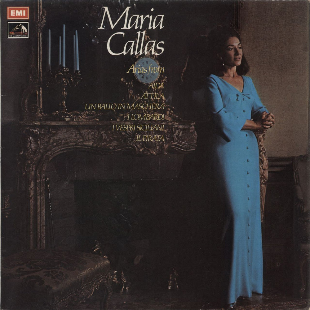 Maria Callas Arias from Aida, Un Ballo in Maschere, I Vespri Siciliani... UK vinyl LP album (LP record) ASD2791