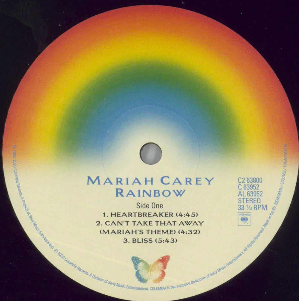 Mariah Carey Rainbow UK 2-LP vinyl record set (Double LP Album) CRY2LRA857625