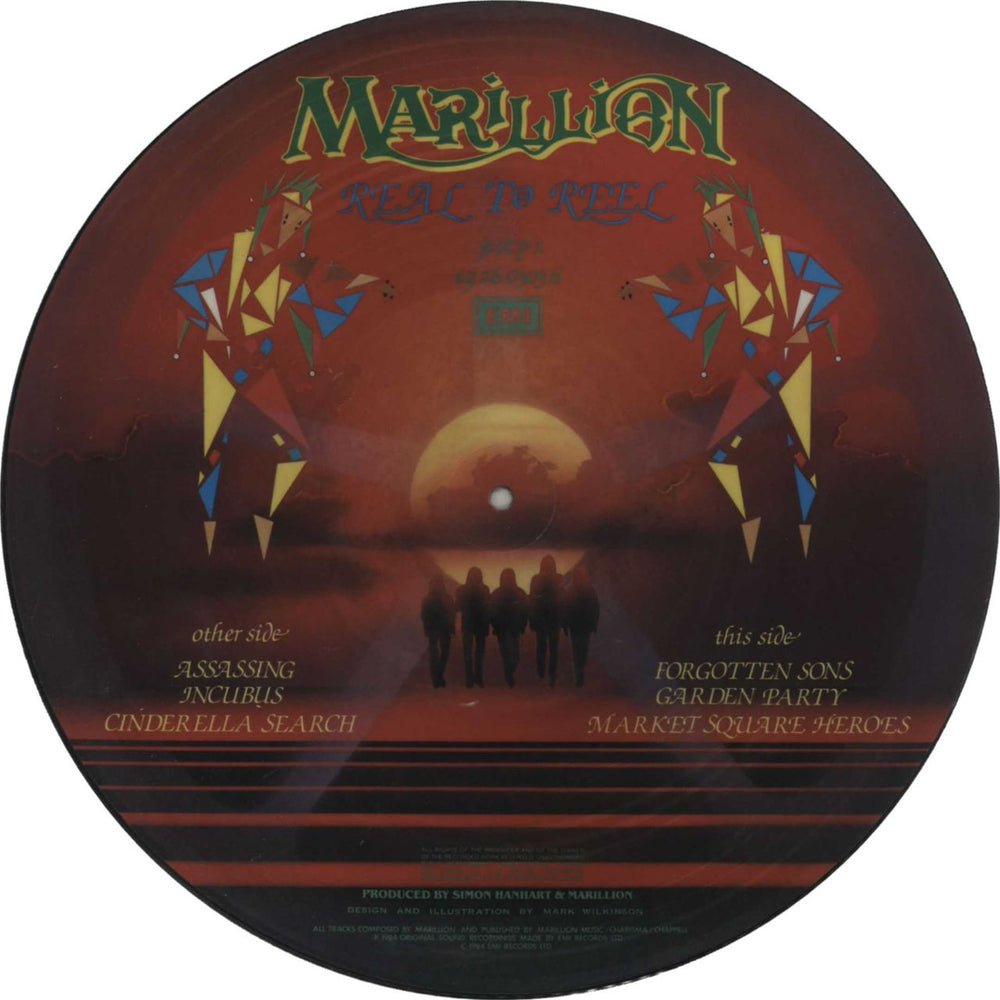 Marillion Real To Reel UK picture disc LP (vinyl picture disc album) MARPDRE07055