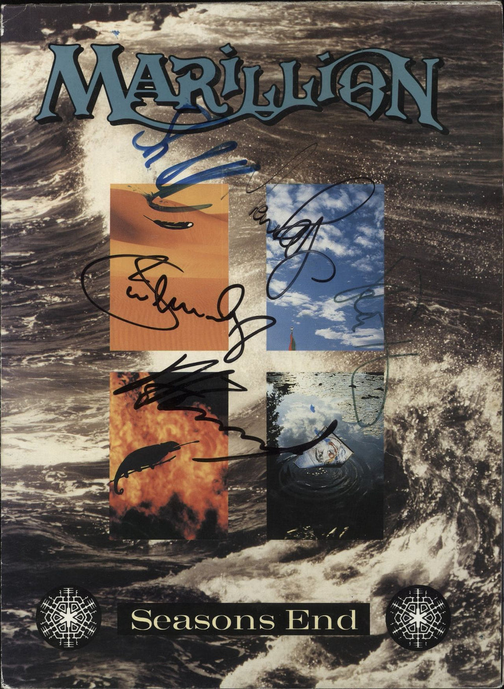 Marillion Seasons End - Autographed UK tour programme PROGRAMME