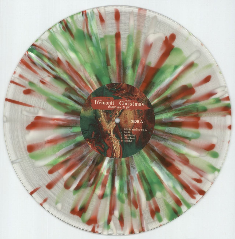 Mark Tremonti Merry Christmas: Christmas Classics New & Old - Clear With Green, Red & White Splatter Vinyl US vinyl LP album (LP record) 94VLPME873229