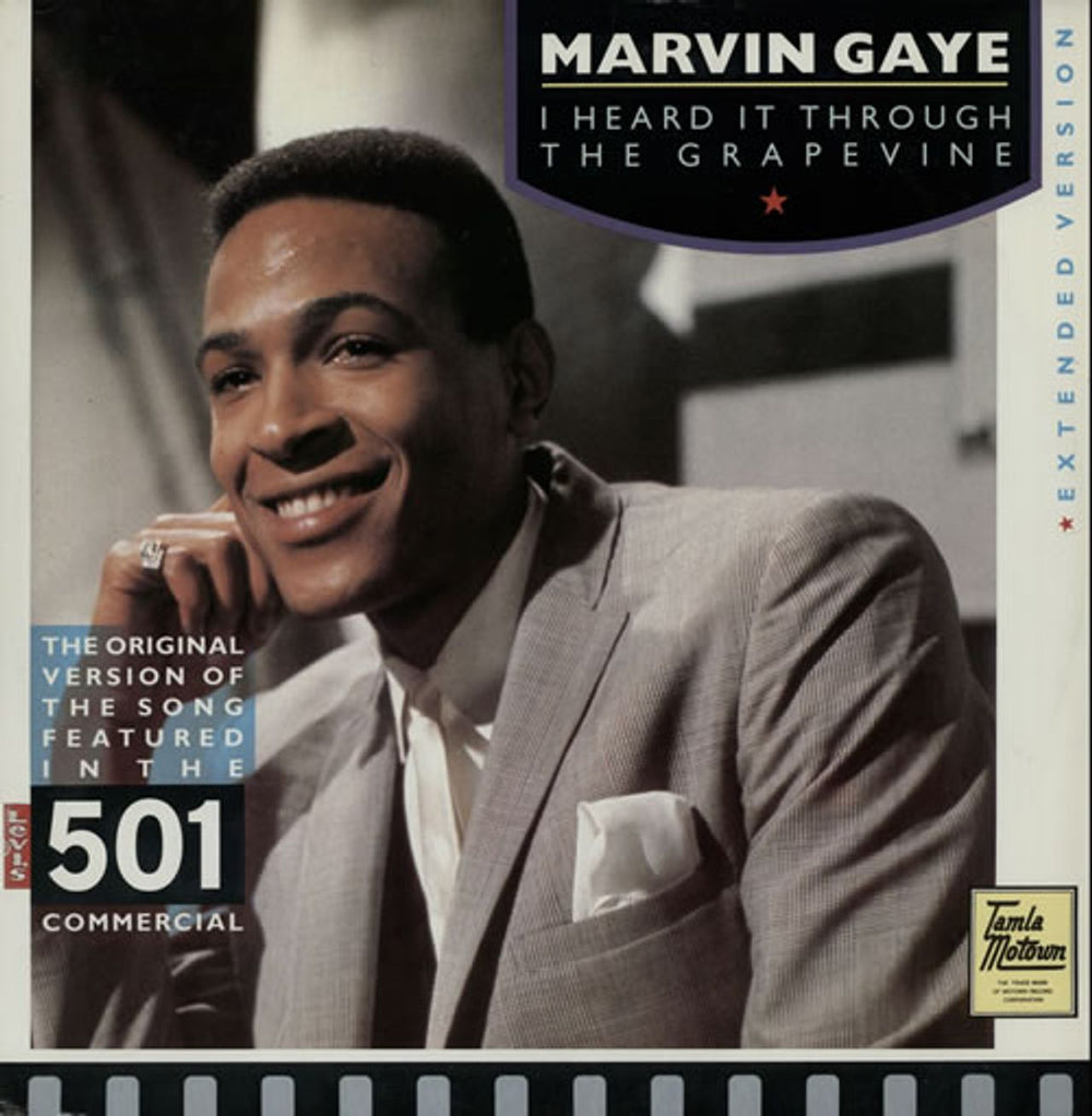 Marvin Gaye I Heard It Through The Grapevine - EX UK 12" vinyl single (12 inch record / Maxi-single) ZT40702