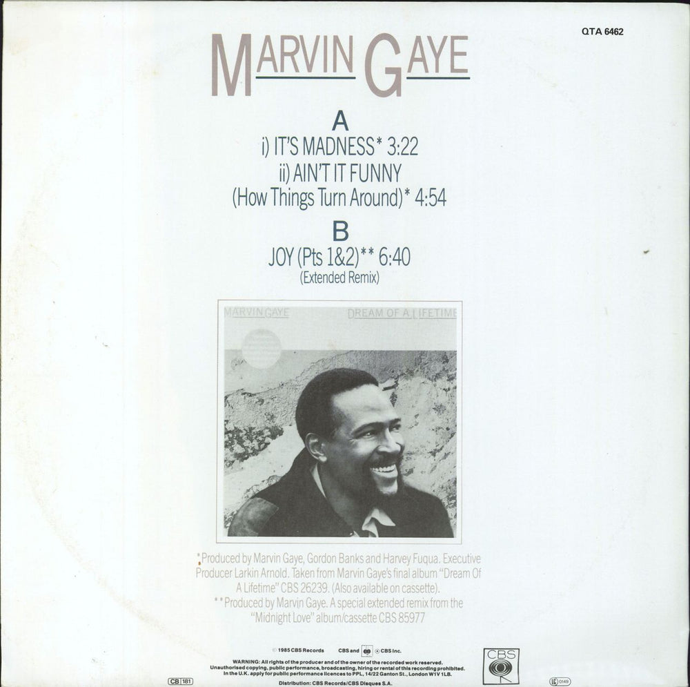 Marvin Gaye It's Madness - Poster Sleeve UK 12" vinyl single (12 inch record / Maxi-single)