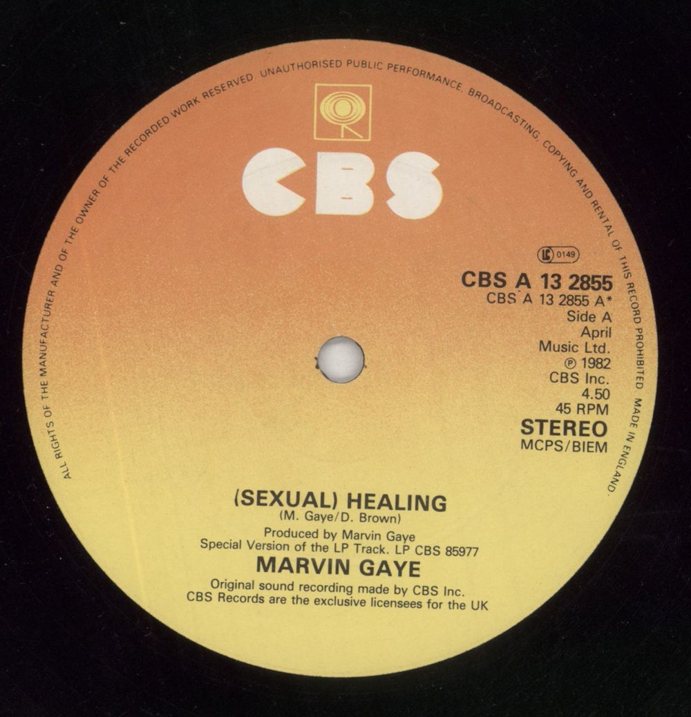 Marvin Gaye (Sexual) Healing - P/S UK 12" vinyl single (12 inch record / Maxi-single) MVG12SE238523