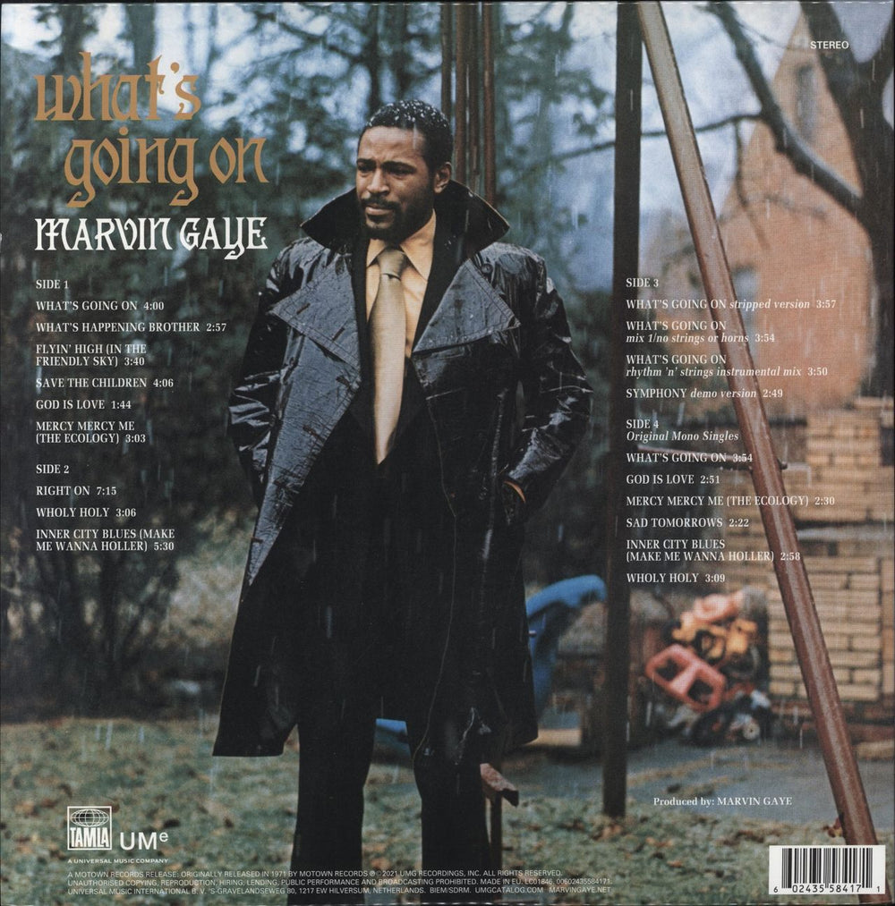 Marvin Gaye What's Going On - 50th Anniversary Direct To Analogue Master UK 2-LP vinyl record set (Double LP Album) 602435584171