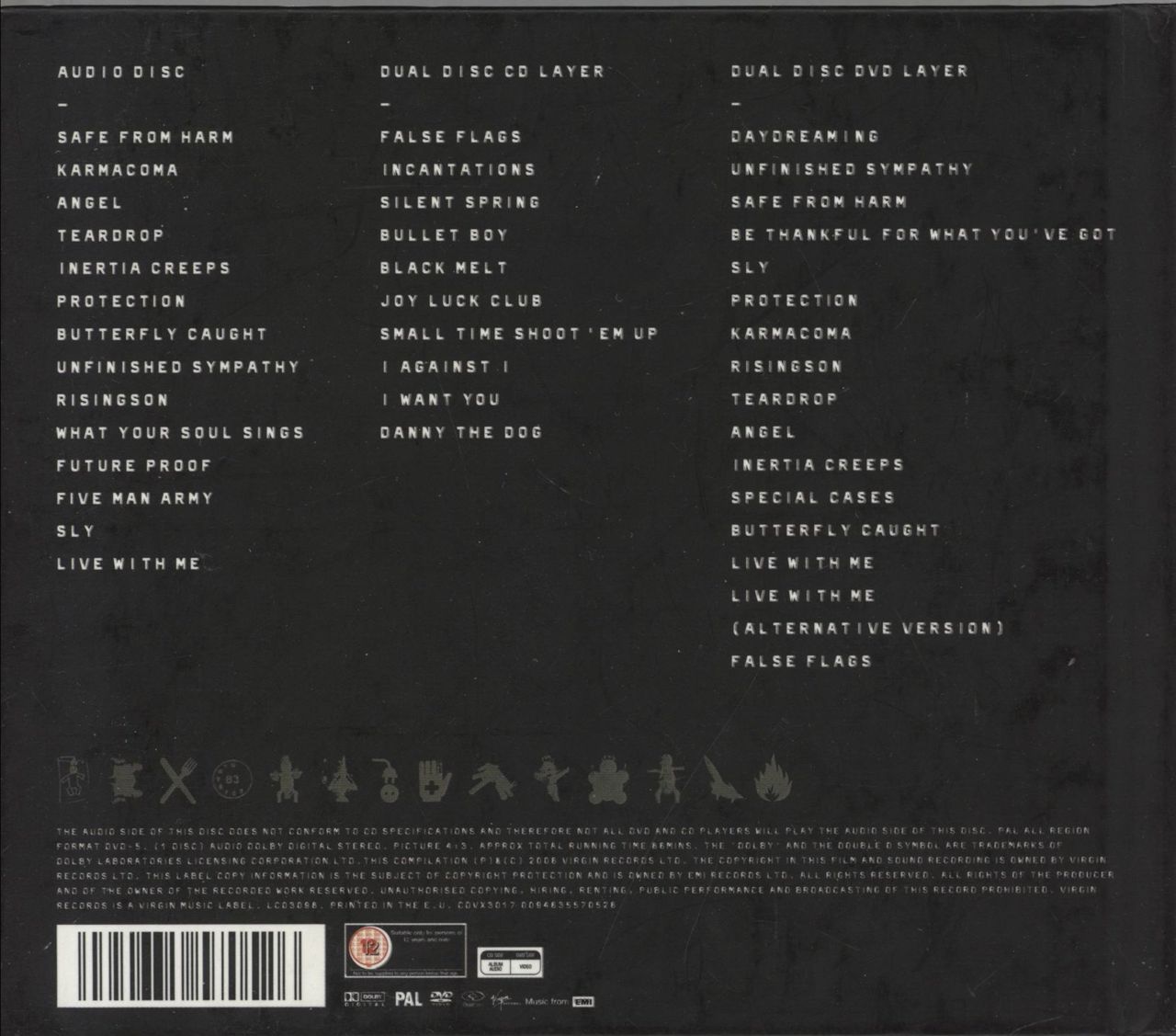 Massive Attack Collected UK Dual Disc 094635570526