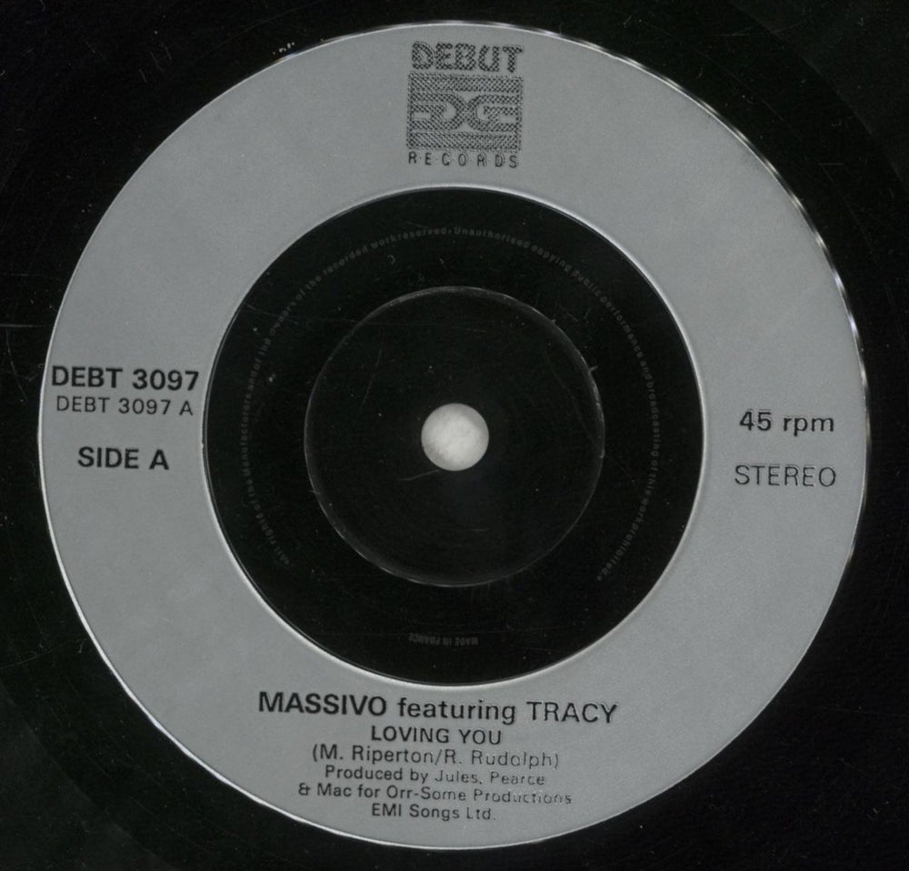 Massivo Loving You UK 7" vinyl single (7 inch record / 45) MVO07LO733898