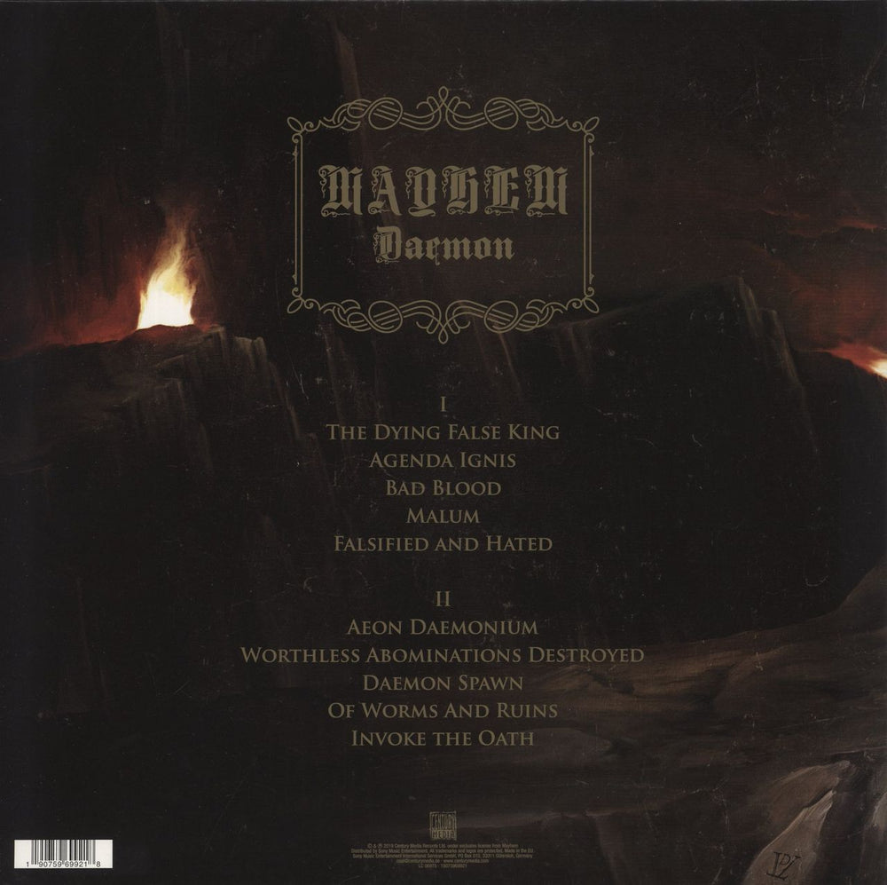 Mayhem Daemon + Booklet - 180gram vinyl UK vinyl LP album (LP record) 190759699218