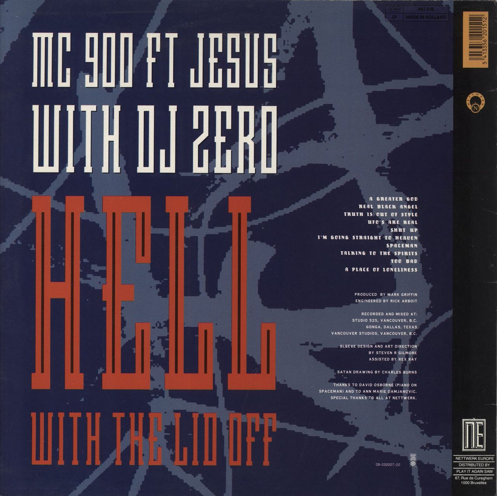 MC 900 Ft Jesus Hell With The Lid Off Belgian vinyl LP album (LP record) 5413356201512