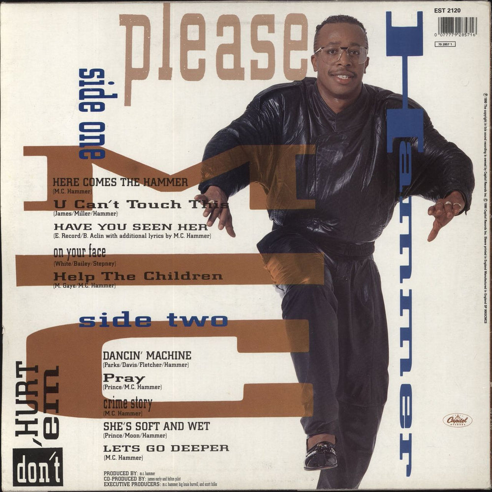 MC Hammer Please Hammer Don't Hurt 'Em UK vinyl LP album (LP record) 077779285716