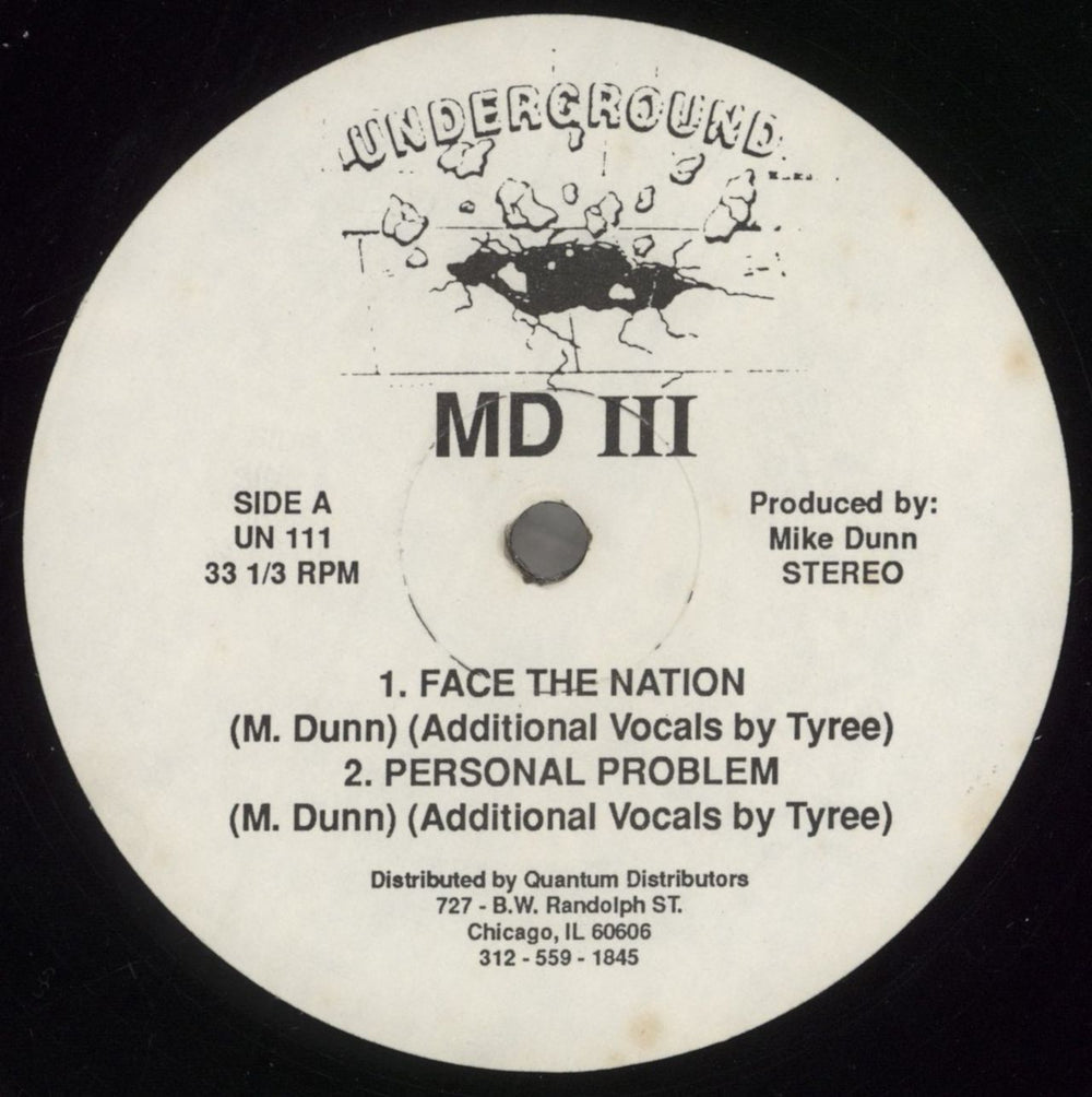 MD III Face The Nation US 12" vinyl single (12 inch record / Maxi-single) UN111