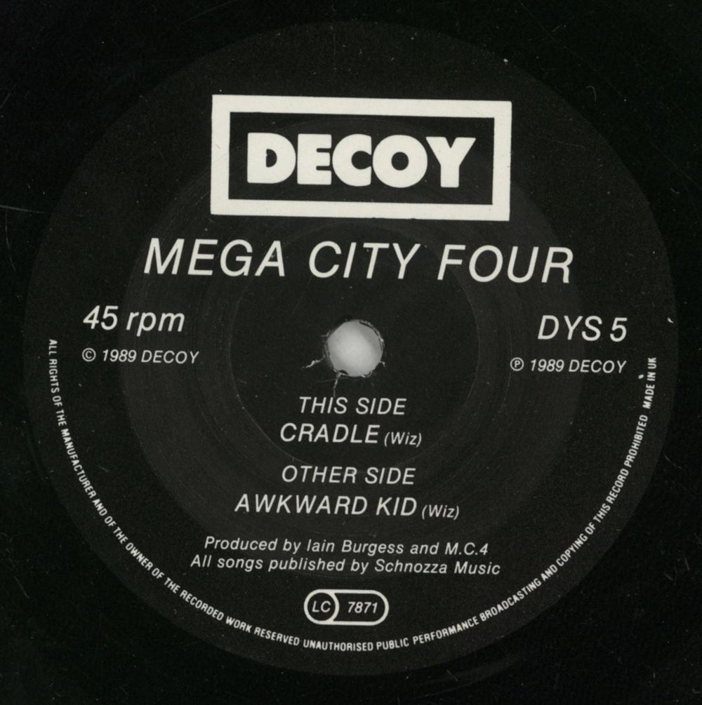 Mega City Four Awkward Kid UK 7" vinyl single (7 inch record / 45) MCF07AW318971