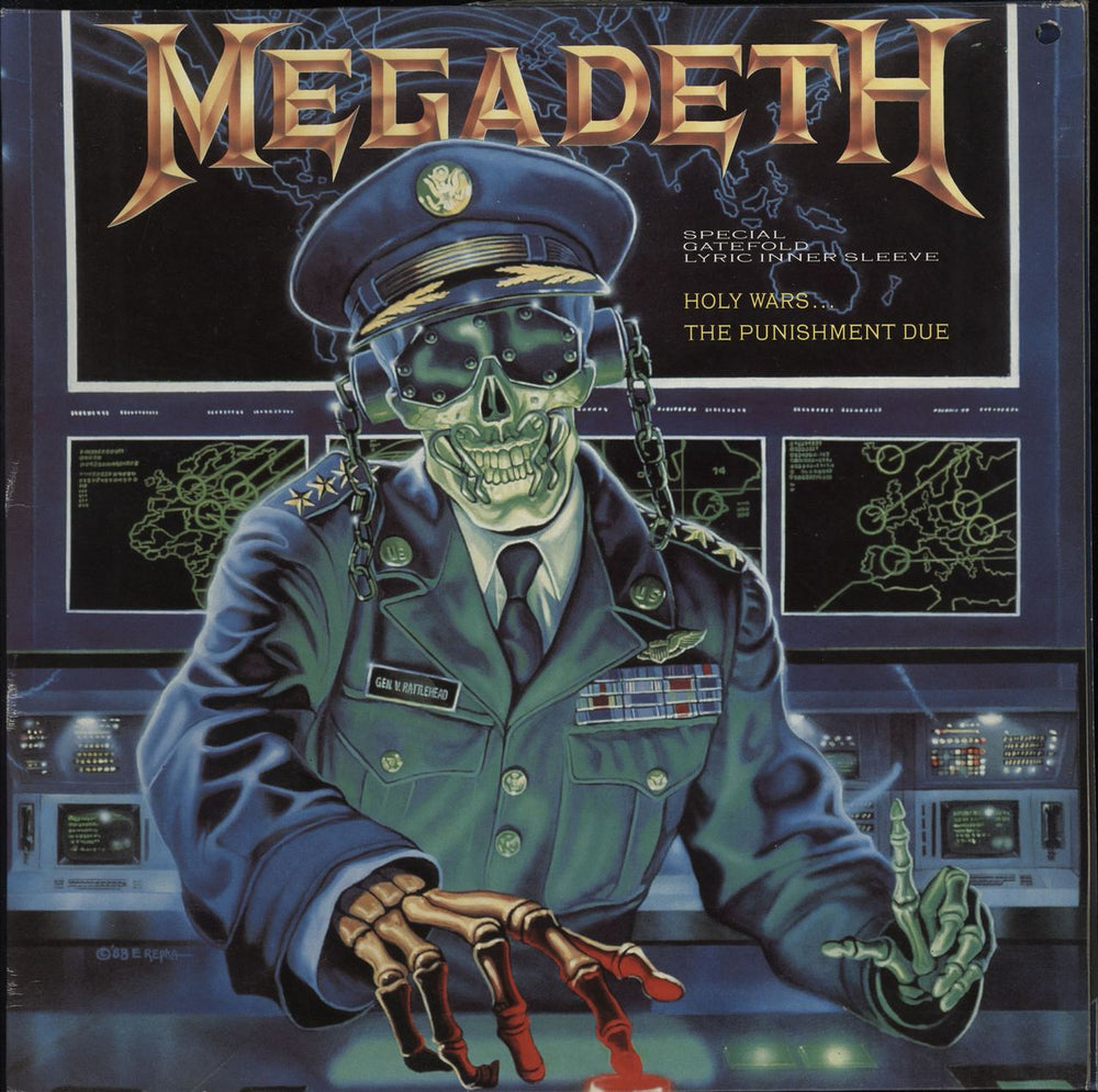 Megadeth Holy Wars - EX UK 12" vinyl single (12 inch record / Maxi-single) 12CLG588