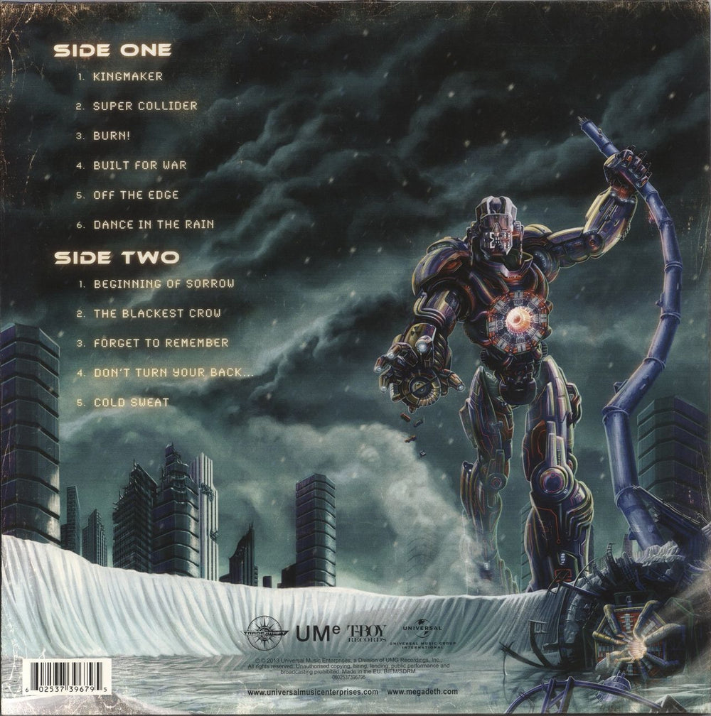 Megadeth Super Collider UK vinyl LP album (LP record) 602537409563