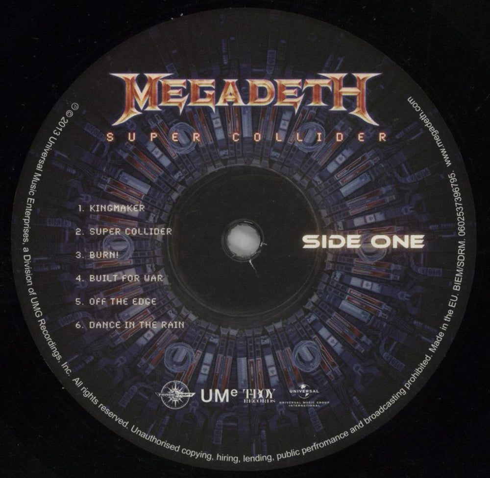 Megadeth Super Collider UK vinyl LP album (LP record) MEGLPSU859814