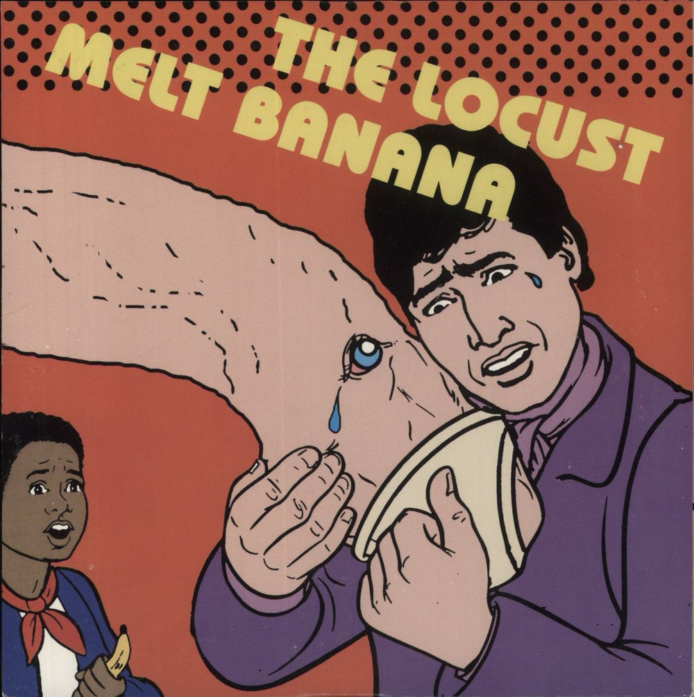 Melt Banana The Locust / Melt Banana - Yellow Vinyl US 7" vinyl single (7 inch record / 45) GSL48
