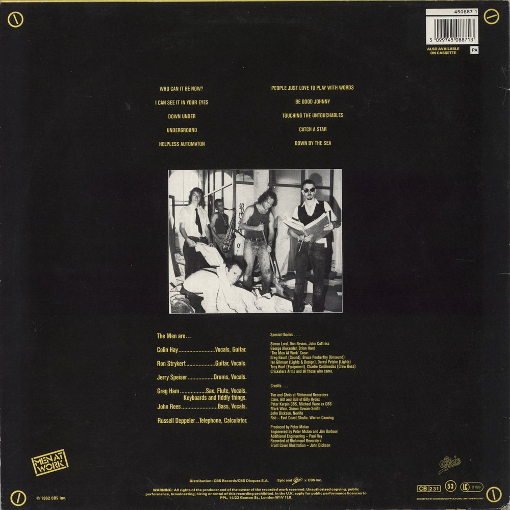 Men At Work Business As Usual UK vinyl LP album (LP record) 5099745088713