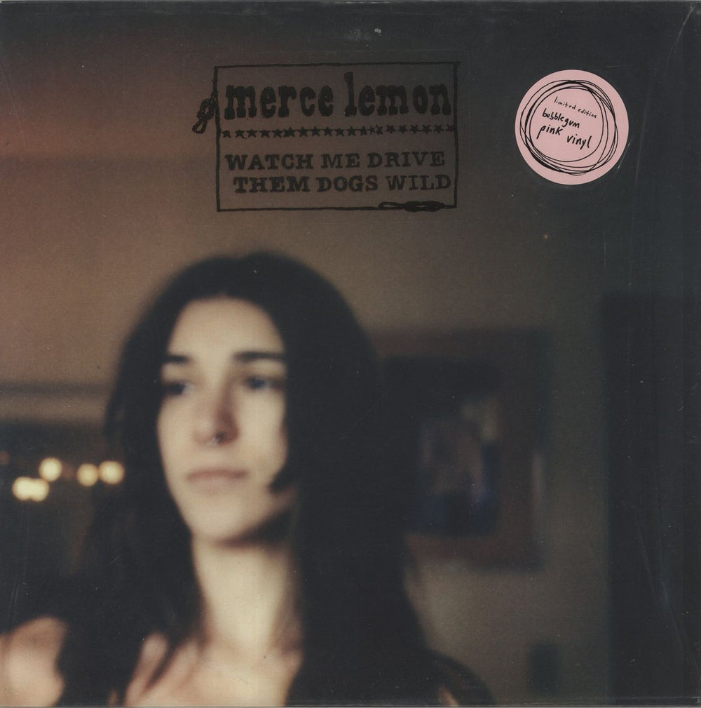 Merce Lemon Watch Me Drive Them Dogs Wild - Pink Vinyl UK vinyl LP album (LP record) DAR036