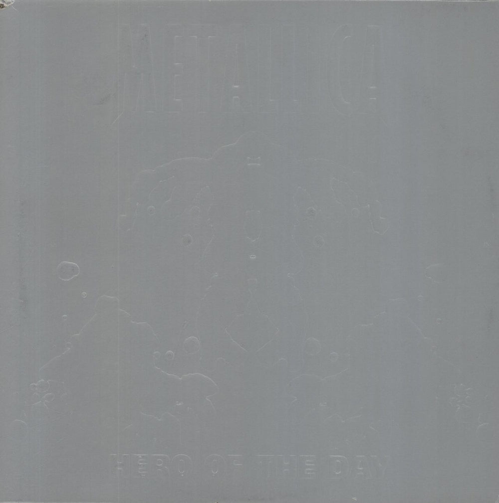 Metallica Hero Of The Day - Embossed - VG/EX UK 12" vinyl single (12 inch record / Maxi-single) METAL13