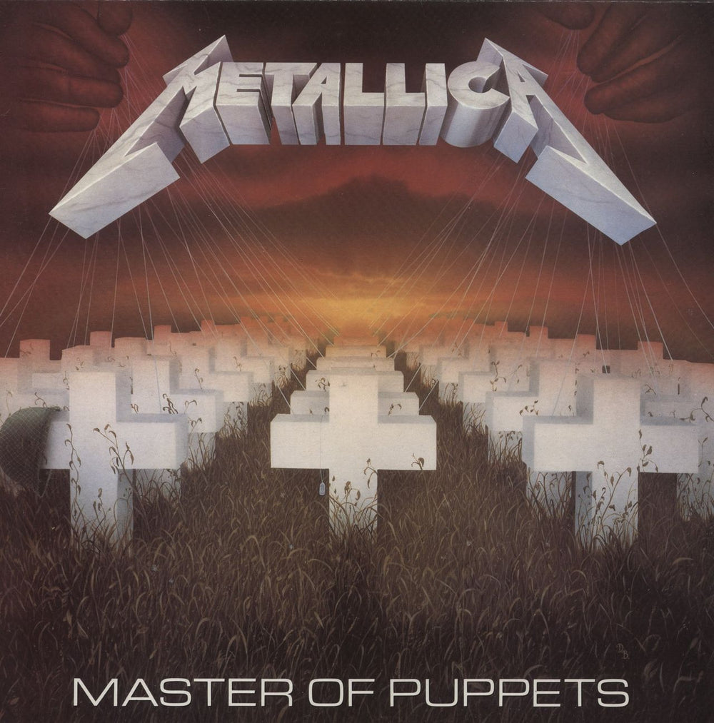 Metallica Master Of Puppets - Barcoded UK vinyl LP album (LP record) MFN60