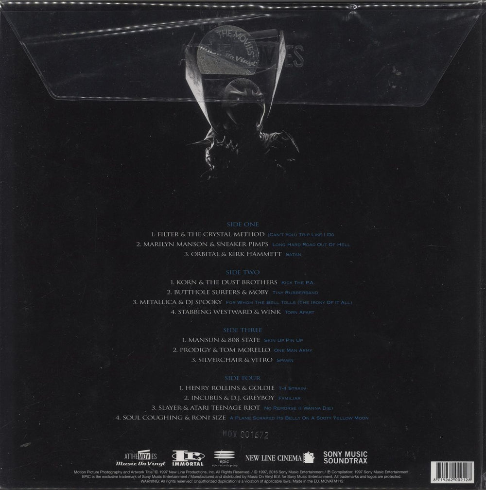 Metallica Spawn The Album - Numbered - Blue Vinyl UK 2-LP vinyl record set (Double LP Album) 8719262002128