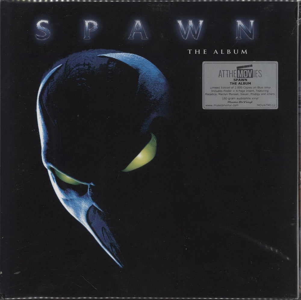 Metallica Spawn The Album - Numbered - Blue Vinyl UK 2-LP vinyl record set (Double LP Album) MOVATM112