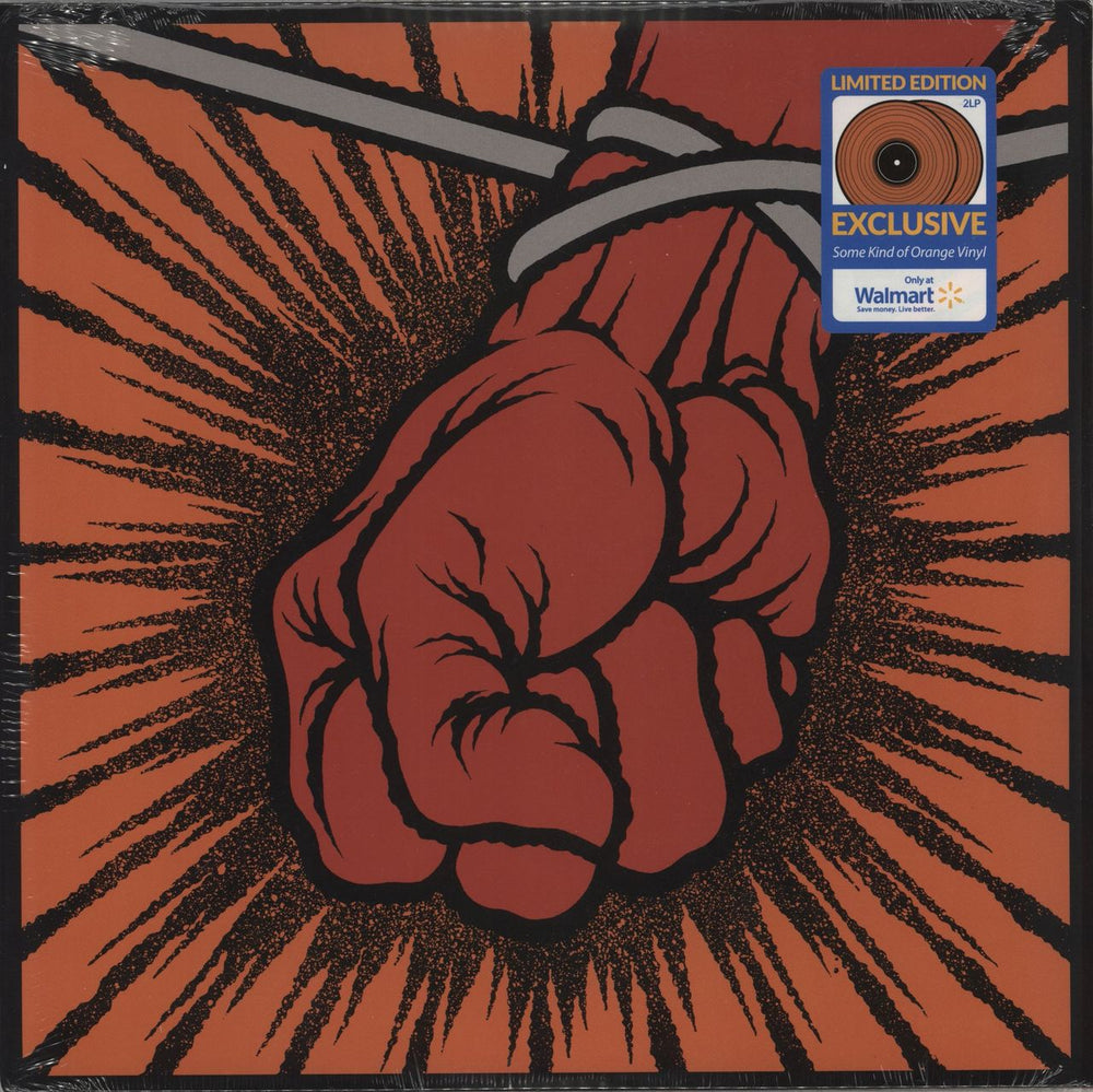 Metallica St Anger - Some Kind Of Orange Vinyl - Sealed UK 2-LP vinyl record set (Double LP Album) BLCKND016-1W