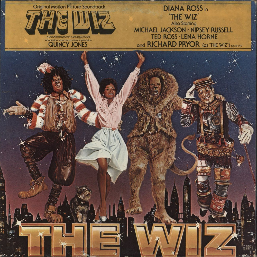 Michael Jackson The Wiz + Booklet & Poster UK 2-LP vinyl record set (Double LP Album) MCSP287