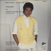 Michael Jackson Thriller - Solid centre UK 7" vinyl single (7 inch record / 45)