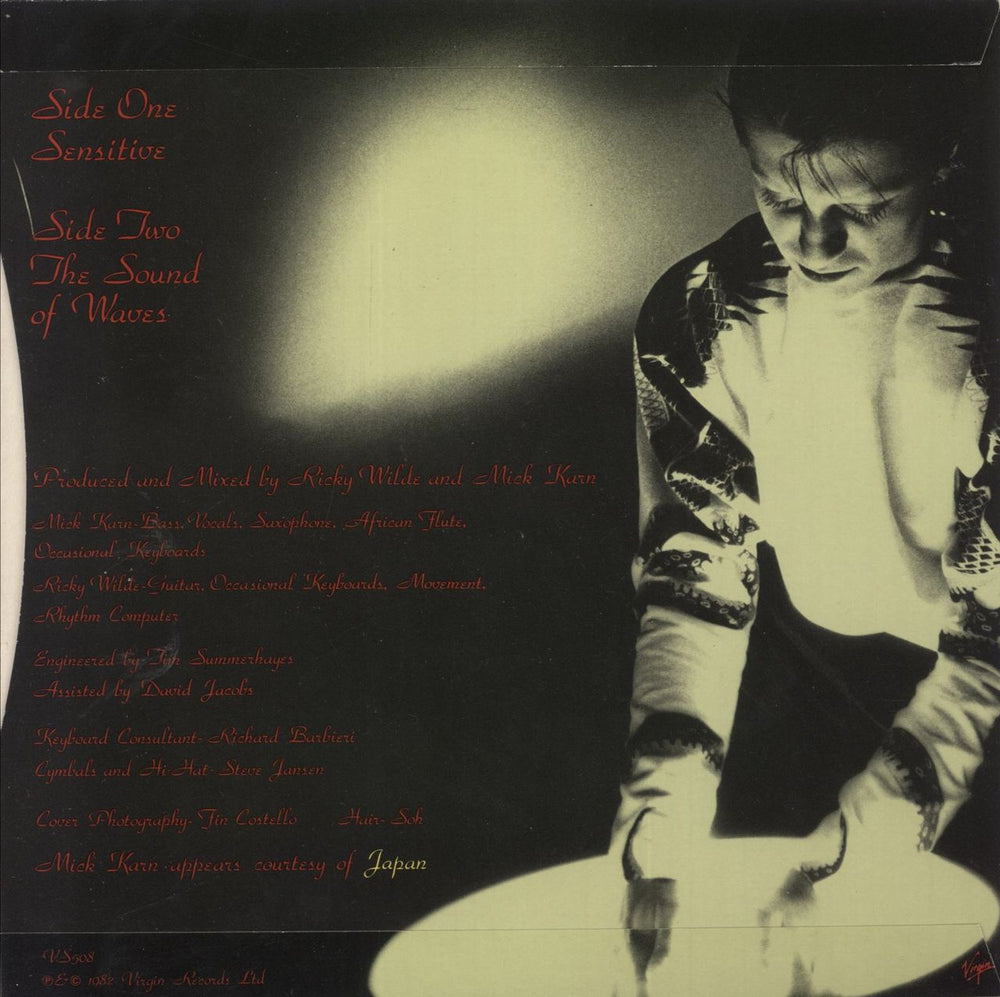 Mick Karn Sensitive UK 7" vinyl single (7 inch record / 45)