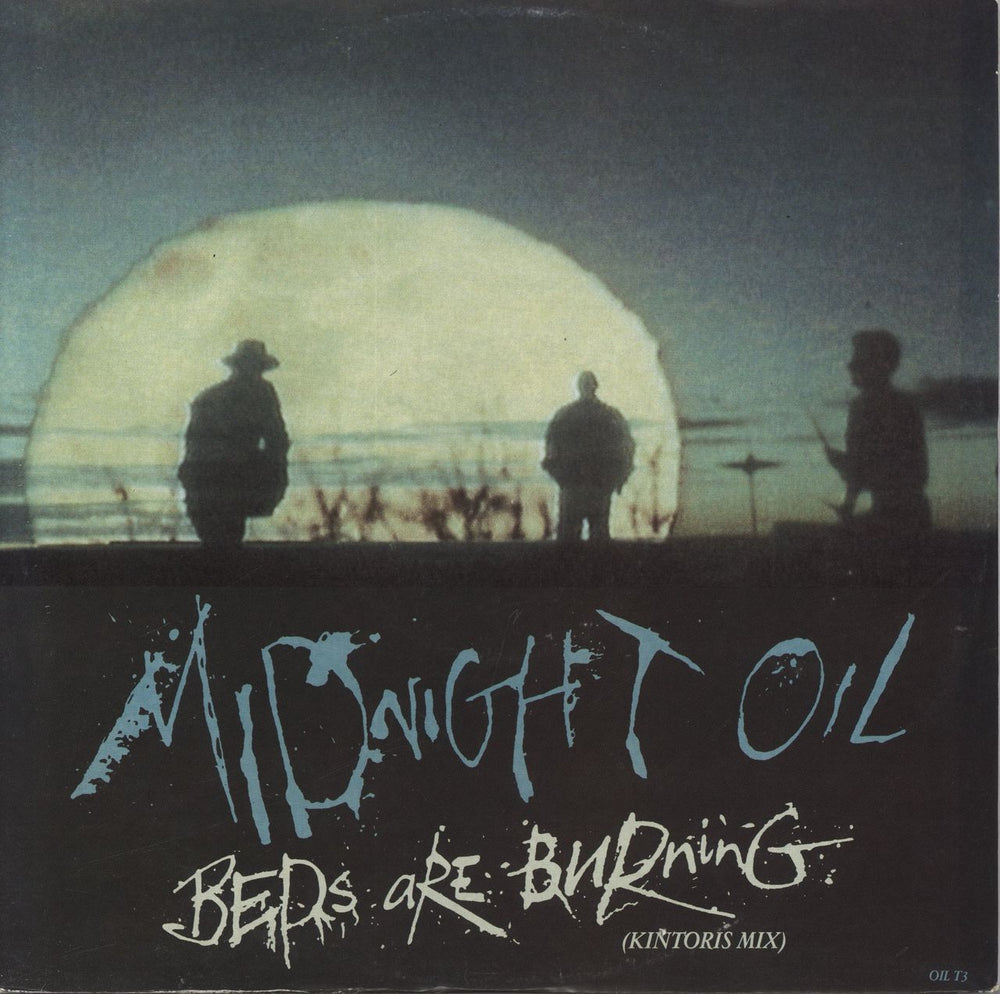 Midnight Oil Beds Are Burning UK 12" vinyl single (12 inch record / Maxi-single) OILT3