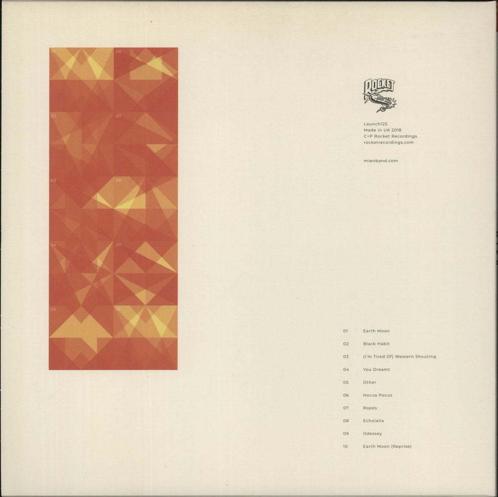 MIEN MIEN - ' 'Brooding MIEN' Red Marbled Vinyl UK vinyl LP album (LP record) 5055300394620