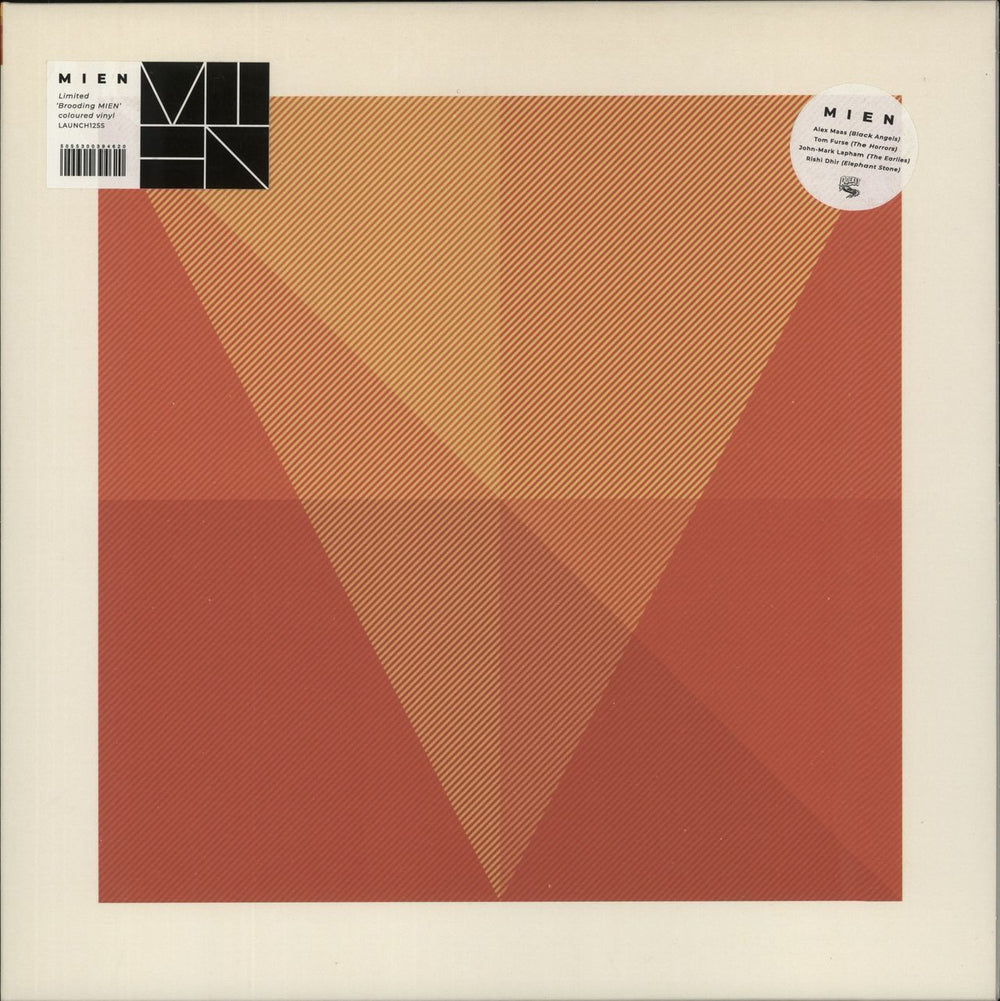 MIEN MIEN - ' 'Brooding MIEN' Red Marbled Vinyl UK vinyl LP album (LP record) LAUNCH125S