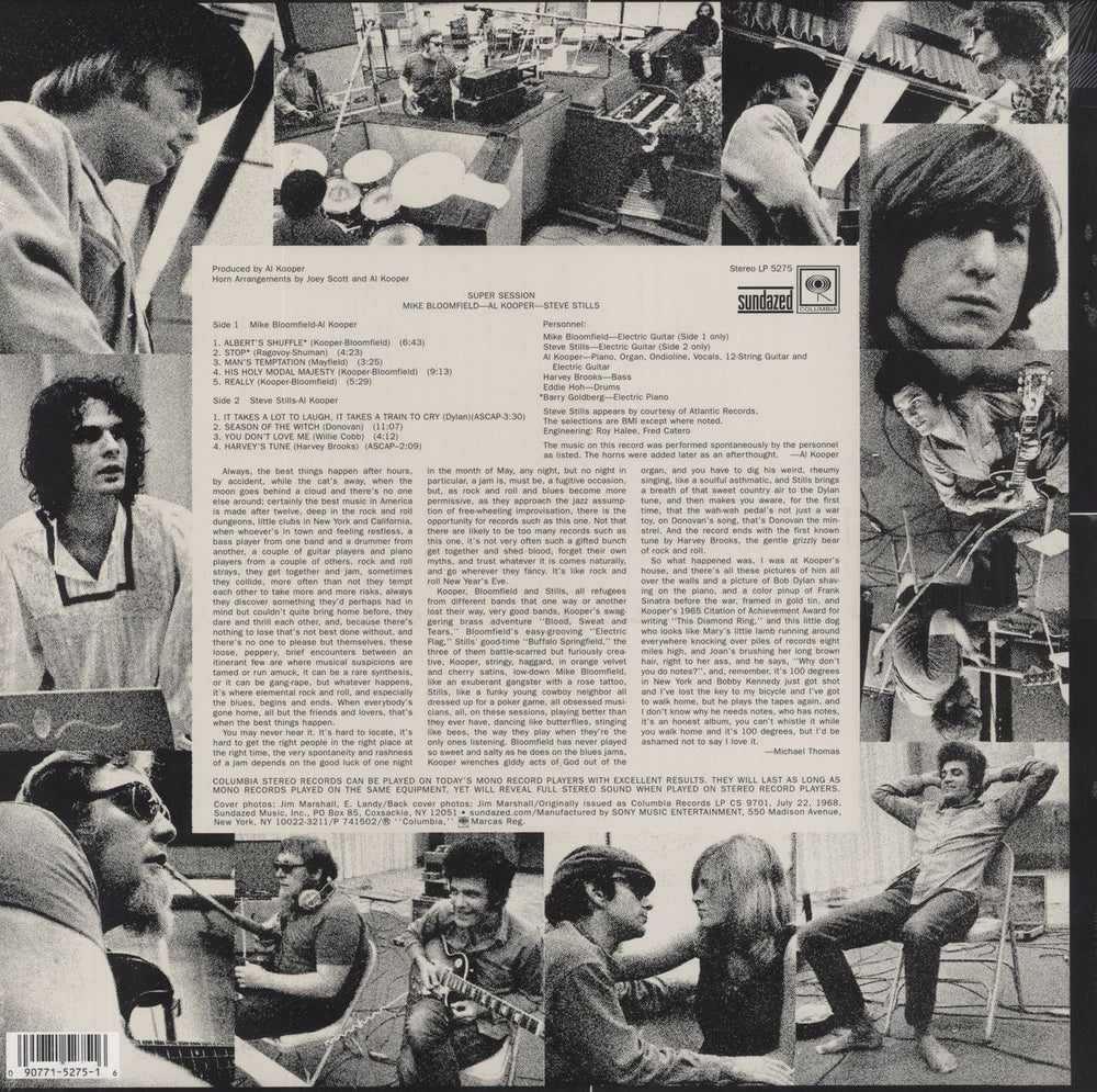 Mike Bloomfield & Al Kooper Super Session US vinyl LP album (LP record) 090771527516