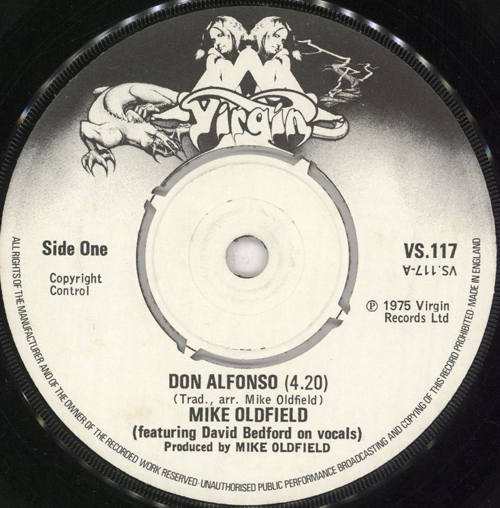 Mike Oldfield Don Alfonso UK 7" vinyl single (7 inch record / 45) VS117