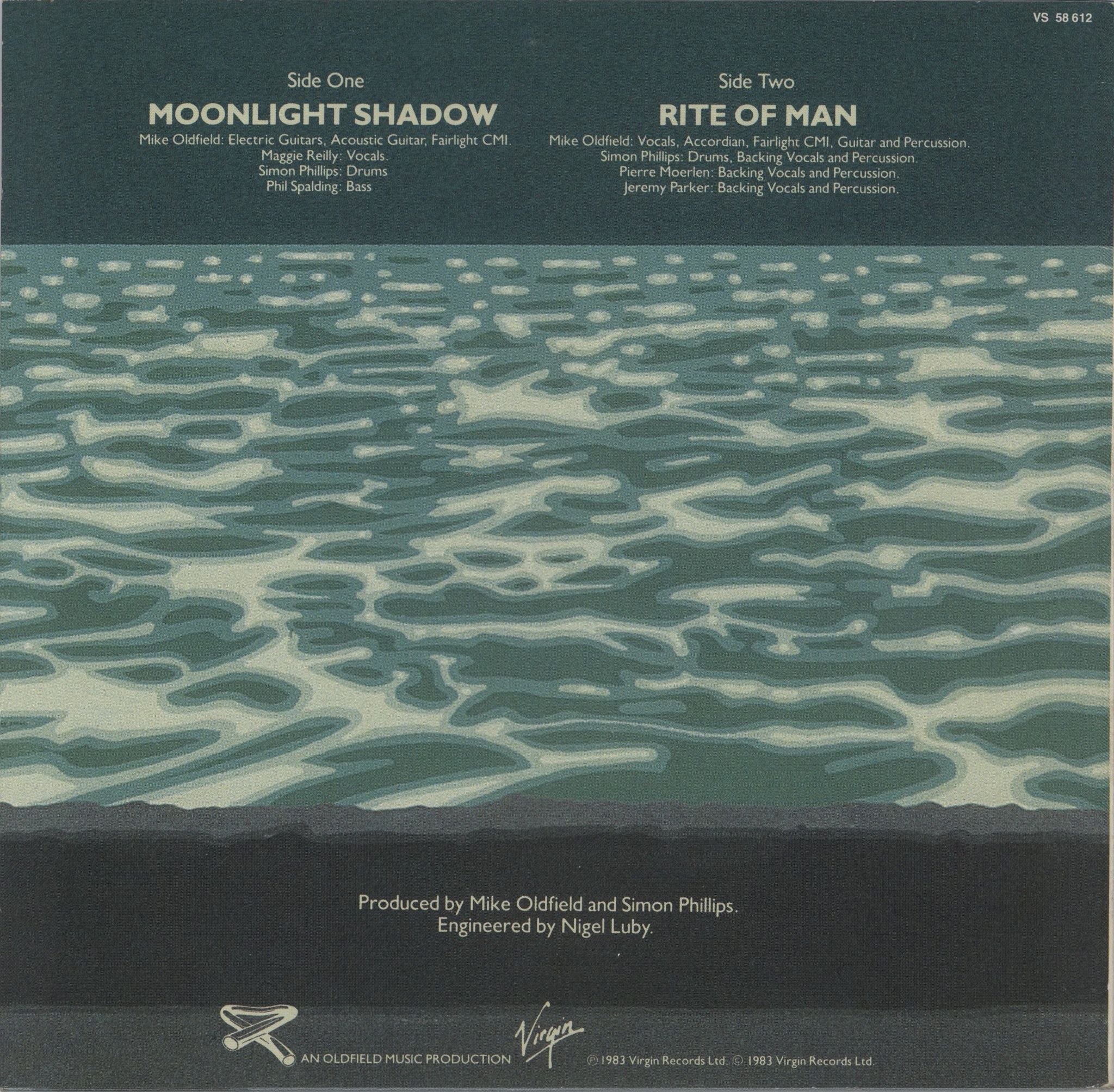 Mike Oldfield Moonlight Shadow (Extended Version) UK 12\" vinyl single (12 inch record / Maxi-single)