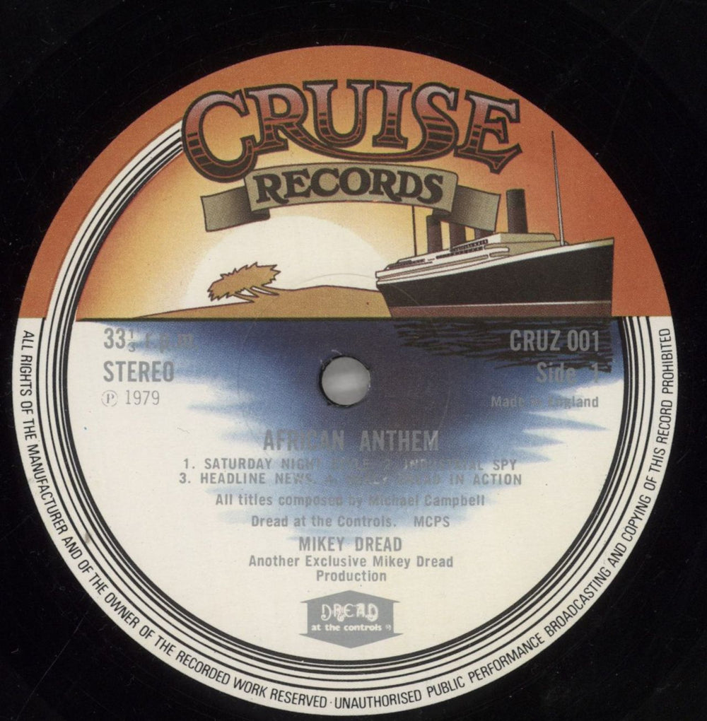 Mikey Dread African Anthem (The Mikey Dread Show Dubwise) UK vinyl LP album (LP record) MWULPAF857817