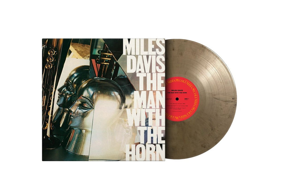 Miles Davis The Man With The Horn - Gold & Black Marbled Vinyl 180 Gram UK vinyl LP album (LP record) MDALPTH849916