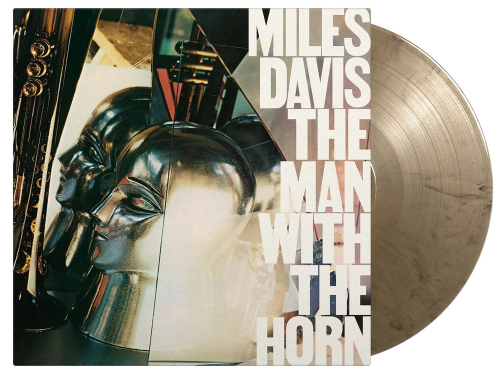 Miles Davis The Man With The Horn - Gold & Black Marbled Vinyl 180 Gram UK vinyl LP album (LP record) MOVLP3759