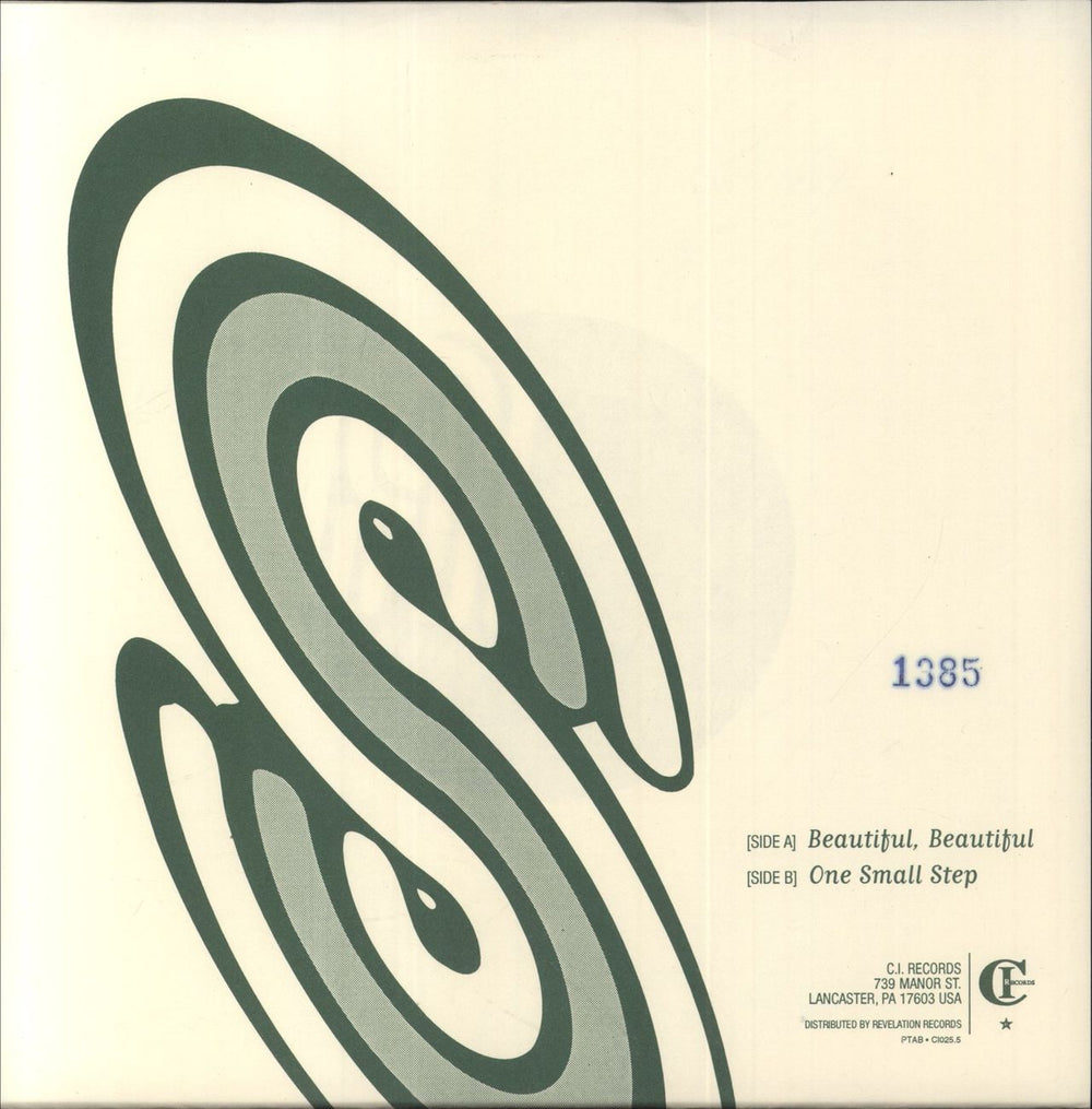 Mineral Beautiful, Beautiful- Green Vinyl US 7" vinyl single (7 inch record / 45)