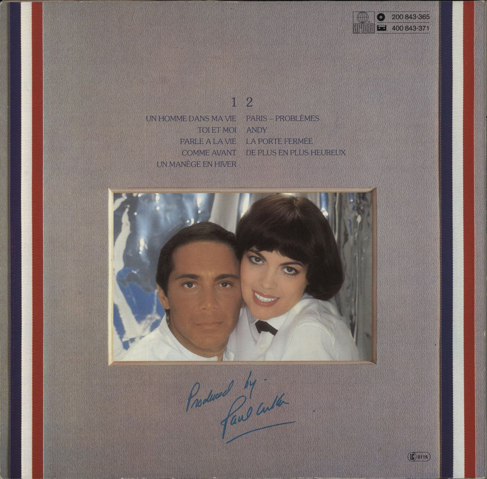 Mireille Mathieu Toi Et Moi German vinyl LP album (LP record)