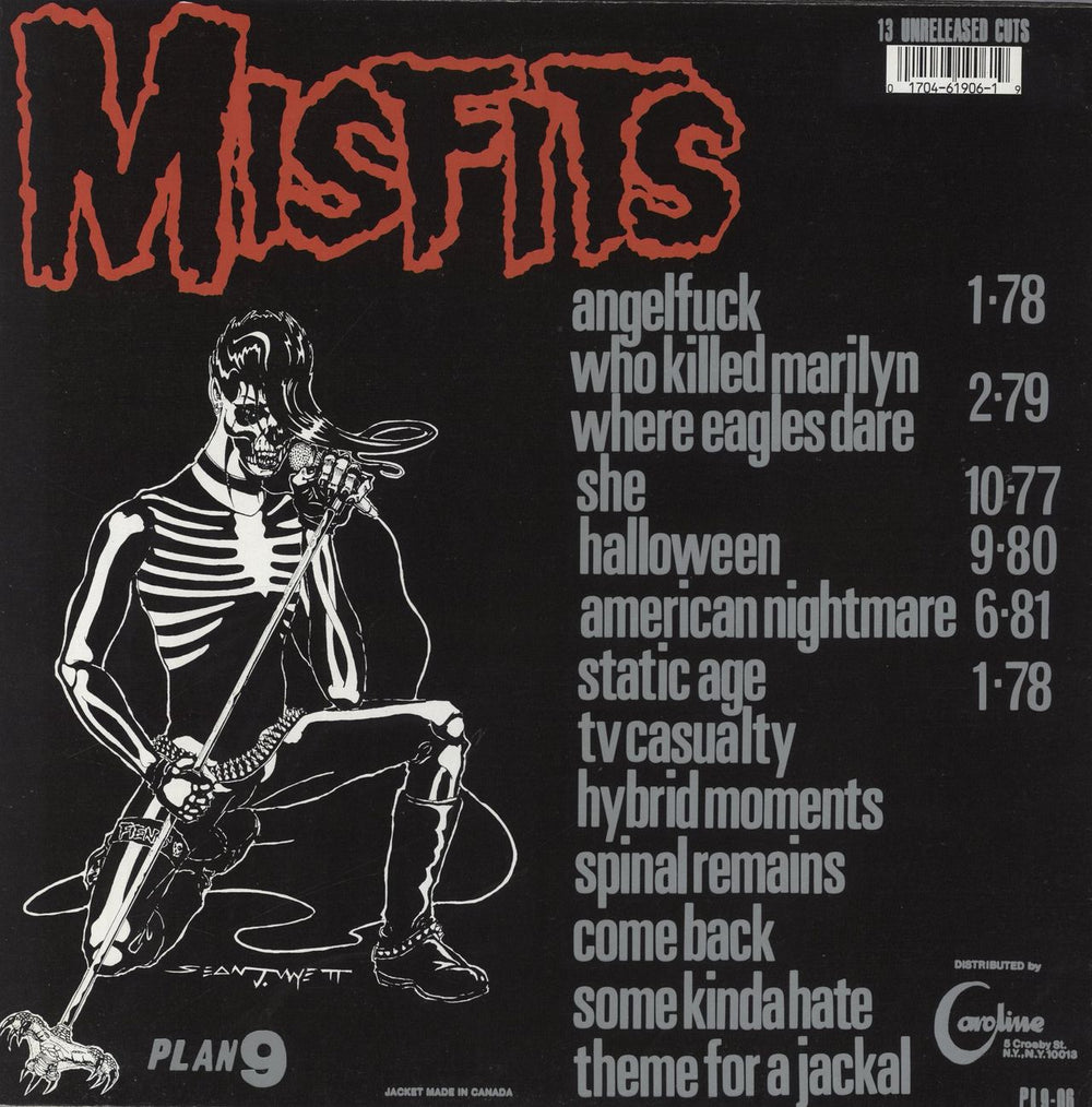 Misfits Legacy Of Brutality US vinyl LP album (LP record) 017046190619