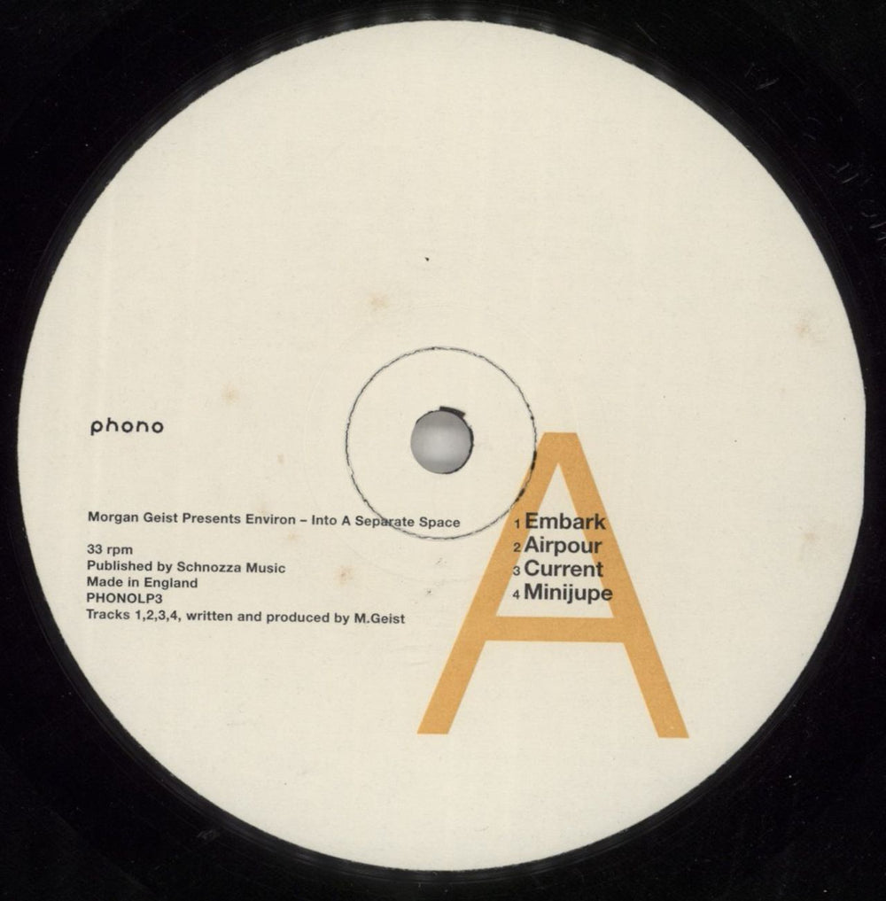 Morgan Geist Environ (Into A Separate Space) UK 2-LP vinyl record set (Double LP Album) 9TU2LEN868845