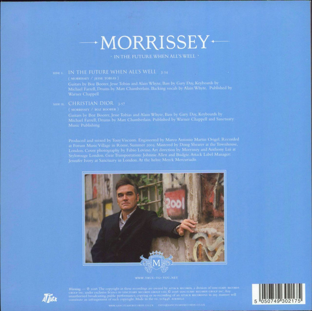 Morrissey In The Future When All's Well UK 7" vinyl single (7 inch record / 45) 5050749302175