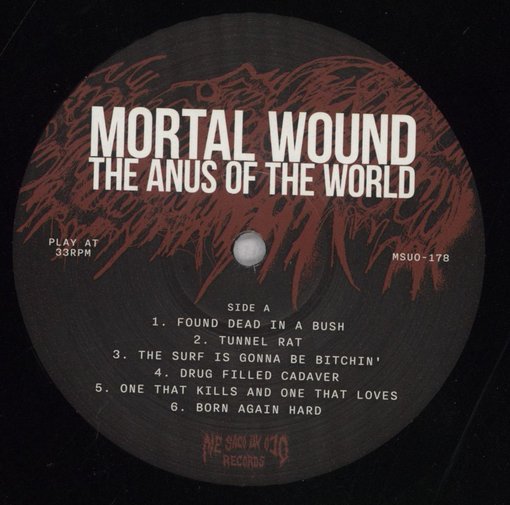 Mortal Wound The Anus Of The World UK vinyl LP album (LP record) 7ORLPTH839986